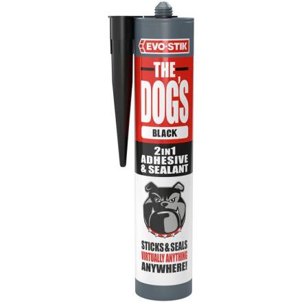 EVO-STIK The Dog's Hybrid Adhesive and Sealant Black 290ml