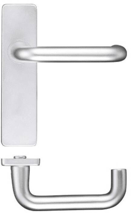 Frisco Satin Anodised Aluminium Return to Door Oval Lock Furniture