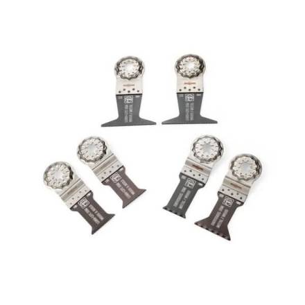 FEIN Best of E-Cut Starlock Wood and Metal Oscillating Blade Set 6 Piece
