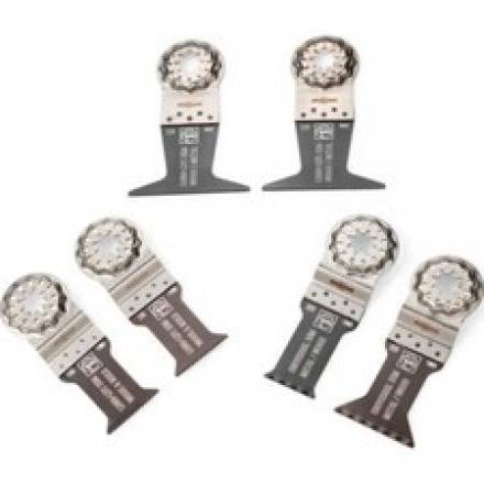 FEIN Best of E-Cut Starlock Wood and Metal Oscillating Blade Set 6 Piece