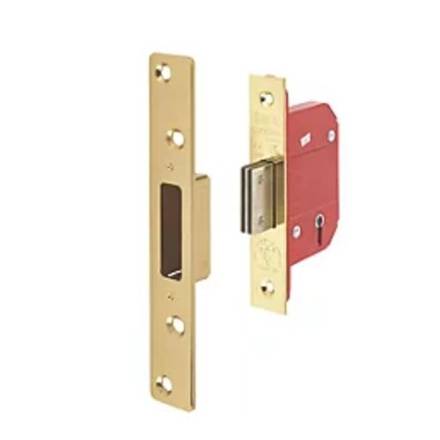 Era Fortress 5-Lever British Standard Mortice Deadlock 76mm Polished Brass