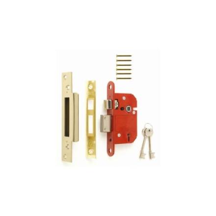 Era Fortress 5 Lever BS Mortice Sashlock 76mm Polished Brass