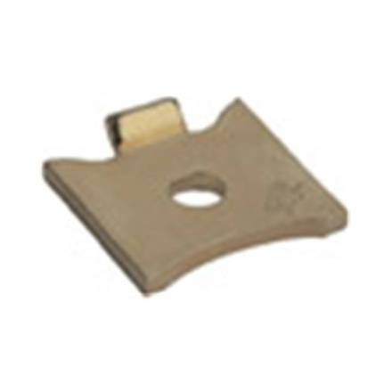 Cooke Brothers 7471 Single Bookcase Flat Stud Mild Steel - Electro Brass