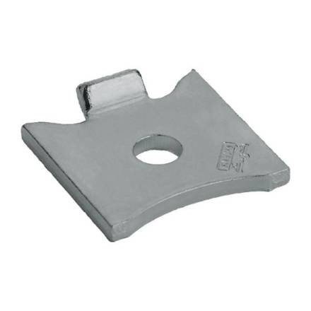 Cooke Brothers 7473 Single Bookcase Raised Stud Mild Steel Bright Zinc Plated