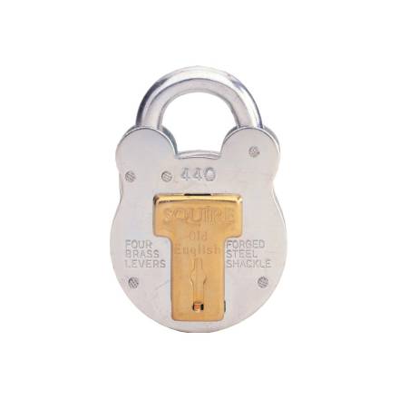 Squire 440 Old English 51mm Galvanised Steel 4-Lever Padlock