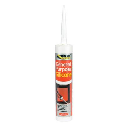 Sika Everbuild General Purpose Silicone Sealant Clear 280ml