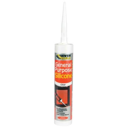 Sika Everbuild General Purpose Silicone Sealant Clear 280ml