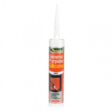 Sika Everbuild General Purpose Silicone Sealant White 280ml