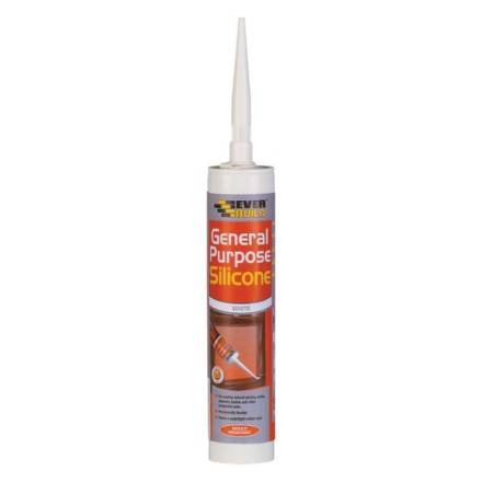 Sika Everbuild General Purpose Silicone Sealant White 280ml