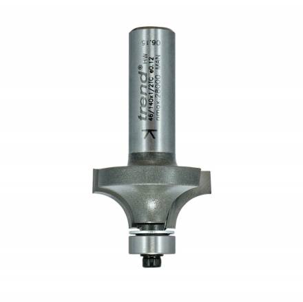 Trend 46/140X1/2TC Bearing Guided Ovolo Router Cutter 9.5mm Radius 1/2" Shank