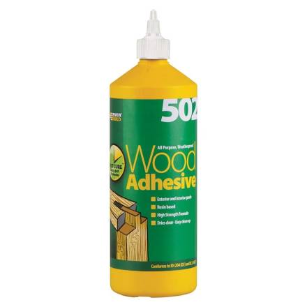 Sika Everbuild 502 All Purpose Weatherproof Wood Adhesive 1 Litre