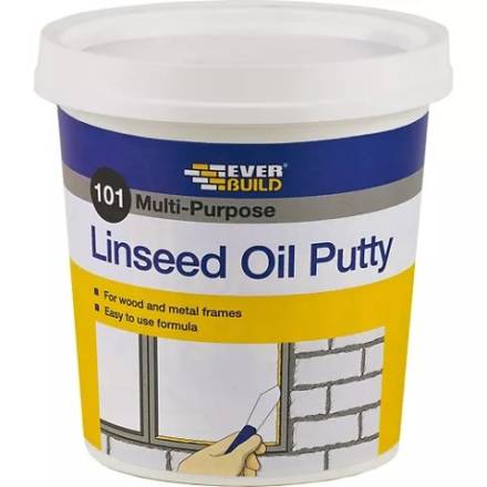 Sika Everbuild 101 Multi-Purpose Linseed Oil Putty Natural 1kg