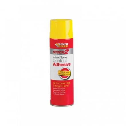 Sika Everbuild Stick 2 All Purpose Spray Contact Adhesive 500ml