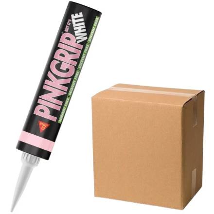 Sika Everbuild Pinkgrip SF White Solvent-Free Grab Adhesive 350ml Cartridge