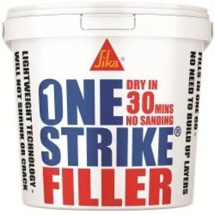 Sika Everbuild One Strike Ready-Mixed Lightweight Decorators Filler 2.5L Tub