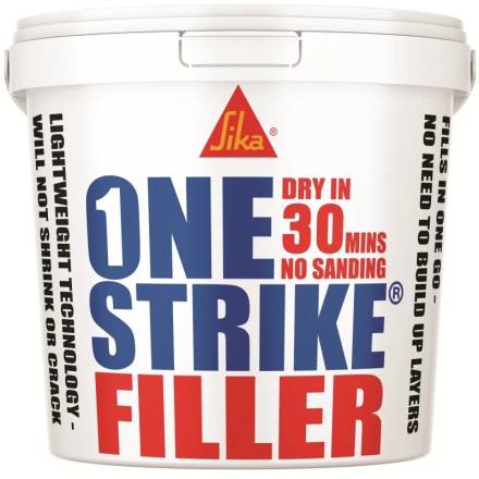 Sika Everbuild One Strike Ready-Mixed Lightweight Decorators Filler 2.5L Tub