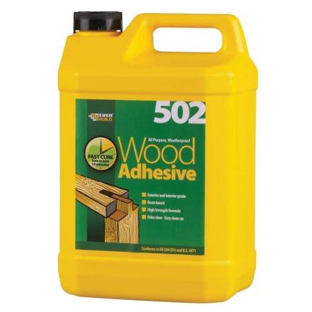 Sika Everbuild 502 Weatherproof D3 Wood Adhesive 5 Litre