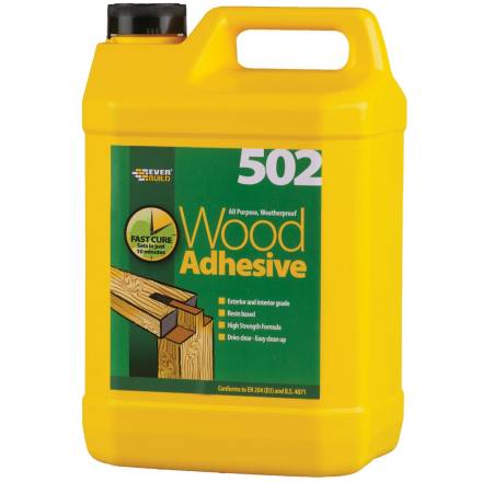 Sika Everbuild 502 Weatherproof D3 Wood Adhesive 5 Litre