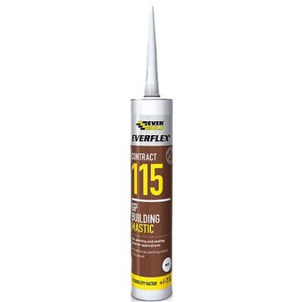 Sika Everbuild Everflex 115 GP Building Mastic White 285ml
