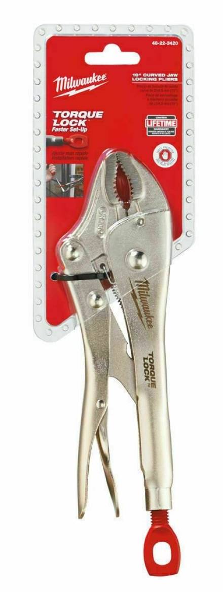 Milwaukee TORQUE LOCK 10" Curved Jaw Locking Pliers 250mm