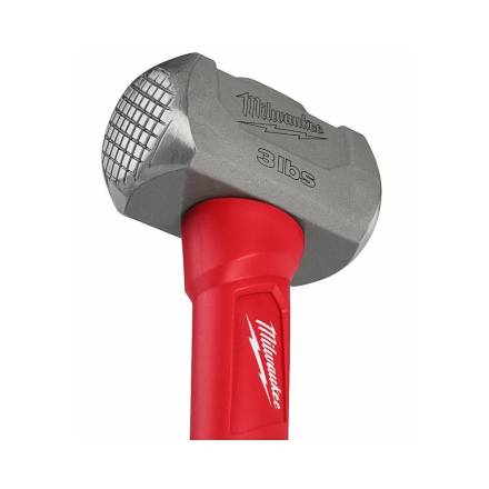 Milwaukee 3lb (1.36kg) Dual-Face Club Hammer with Fibreglass Handle