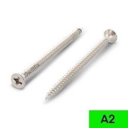 TIMCO Classic Multi-Purpose Screw 5.0 x 50mm A2 Stainless Steel Double Countersunk PZ2 (Box of 200)