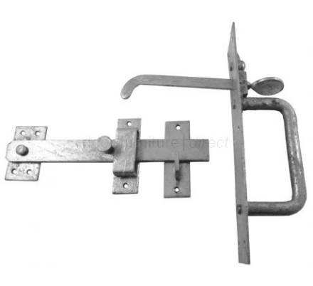 A Perry No.50/4L Heavy Suffolk Latch - Long Thumb Piece 108mm Galvanised