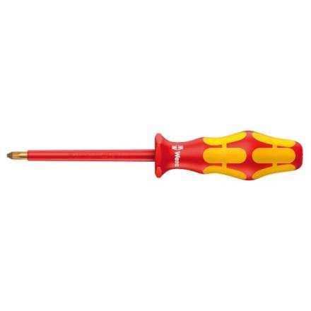 Wera Kraftform Plus 162i VDE Insulated Phillips Screwdriver PH1 x 80mm