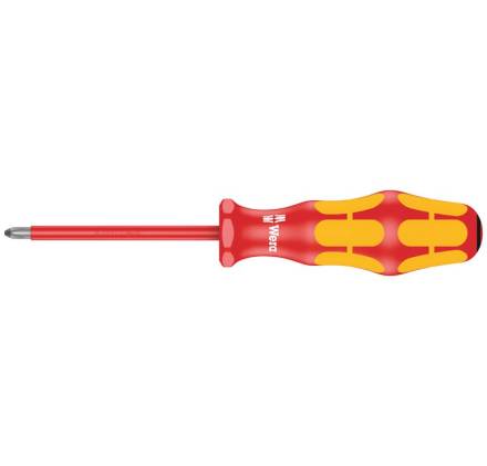 Wera 165i Kraftform VDE Insulated Pozidriv Screwdriver PZ1 x 80mm