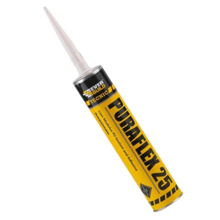 Sika Everbuild Tecnic Puraflex 25 One-Part Low Modulus Polyurethane Sealant Grey 300ml