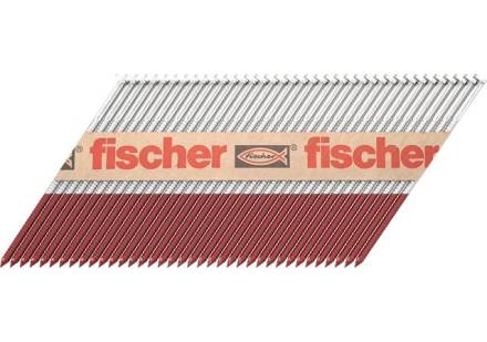 Fischer FF NP 75 x 3.1mm Galvanised Ring Shank Framing Nails - Pack of 2,200 (No Gas)