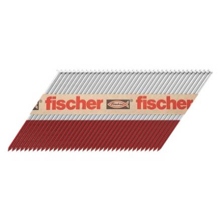 Fischer FF NP 75 x 3.1mm Galvanised Ring Shank Framing Nails - Pack of 2,200 (No Gas)
