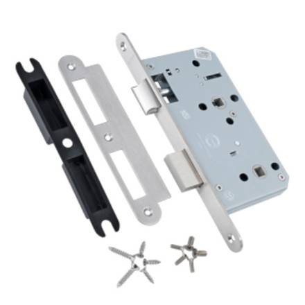 Briton 5730 DIN Bathroom Mortice Lock Case 60mm Backset Stainless Steel