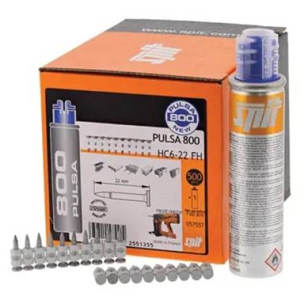 SPIT HC6 17mm High Performance Pins for Steel and Concrete - Box of 500