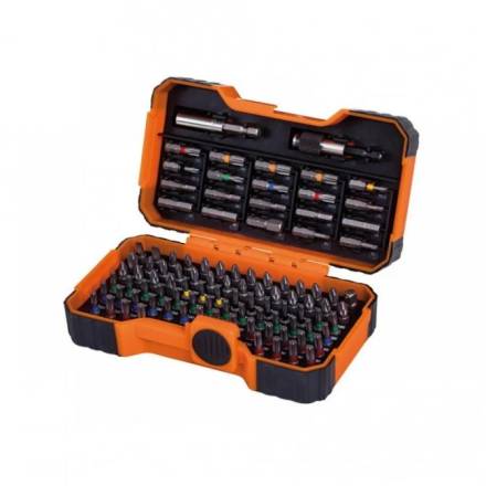 Bahco 59/S100BC Colour Coded Screwdriver Bit Set 100 Piece