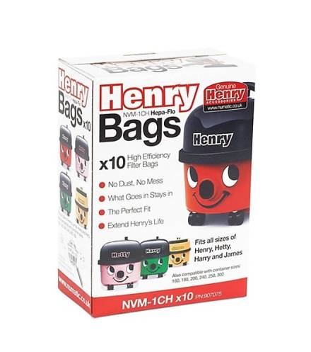 Numatic Henry HepaFlo NVM-1CH Dust Bags Pack of 10 (604015)