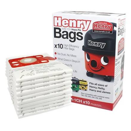 Numatic Henry HepaFlo NVM-1CH Dust Bags Pack of 10 (604015)