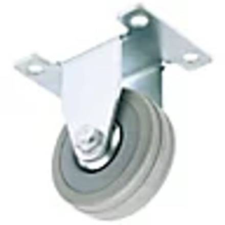 Draper 50mm Fixed Plate Fixing Rubber Castor S.W.L. 50kg