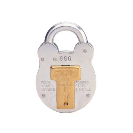 Squire Old English 660 4-Lever Galvanised Steel Padlock 64mm