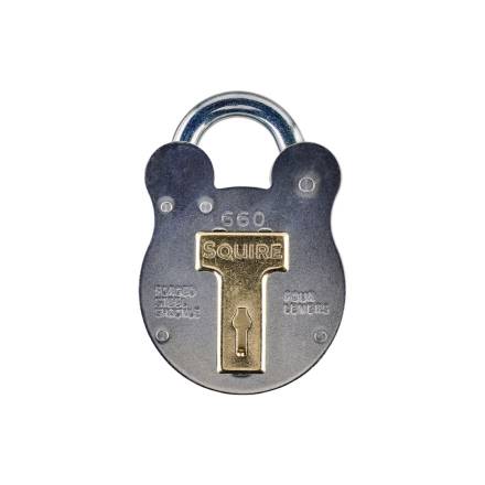 Squire Old English 660 4-Lever Galvanised Steel Padlock 64mm