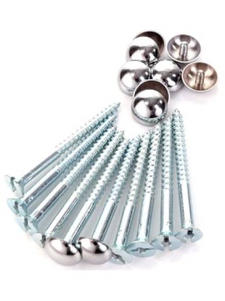 HIB Drilled Mirror Chrome Fixing Set