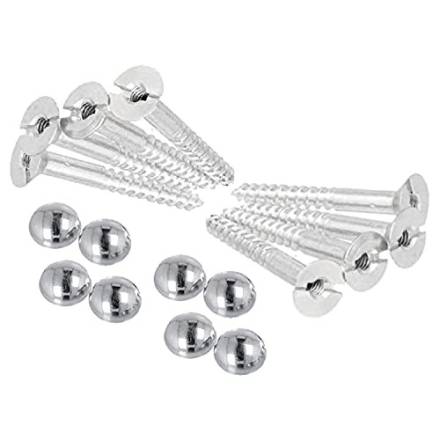 HIB Drilled Mirror Chrome Fixing Set