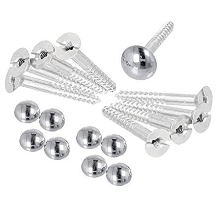 HIB Drilled Mirror Chrome Fixing Set
