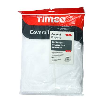 TIMCO General Purpose Coverall White X Large (43-46" Chest)