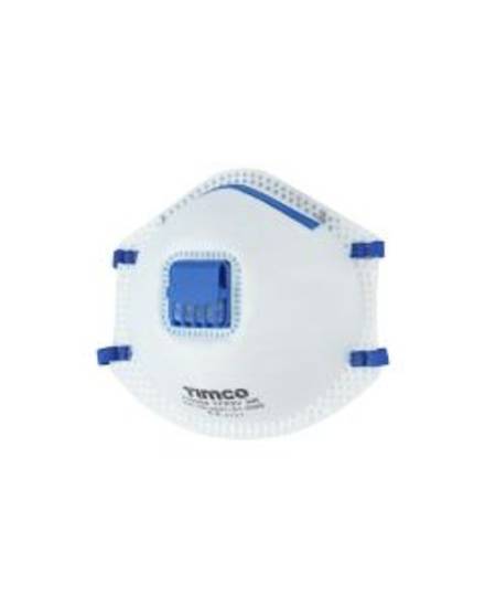 TIMCO FFP2 Moulded Valved Dust Mask One Size - Box of 10