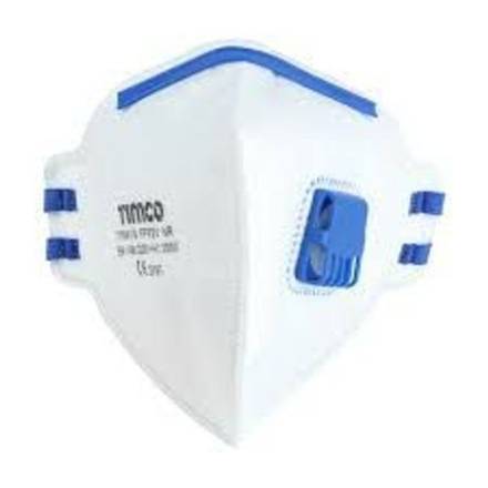 TIMCO FFP2 Moulded Valved Dust Mask One Size - Box of 10