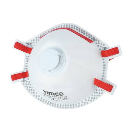 TIMCO FFP3 Moulded Valved Dust Mask - Pack of 5