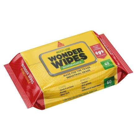 Sika Everbuild Wonder Wipes Biodegradable Bio Wipes Pack of 60