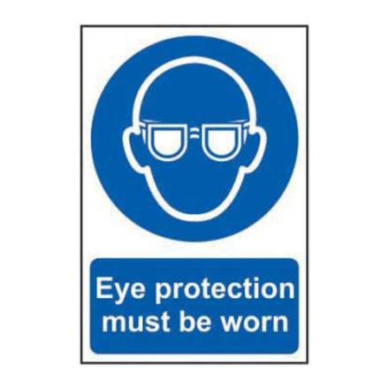 Centurion Europe Eye Protection Must Be Worn Mandatory Safety Sign - Self-Adhesive PP 200 x 300mm