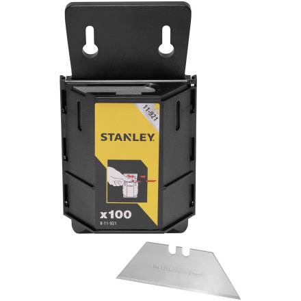 Stanley 1992B Heavy Duty Utility Knife Blades - Pack of 100 with Dispenser